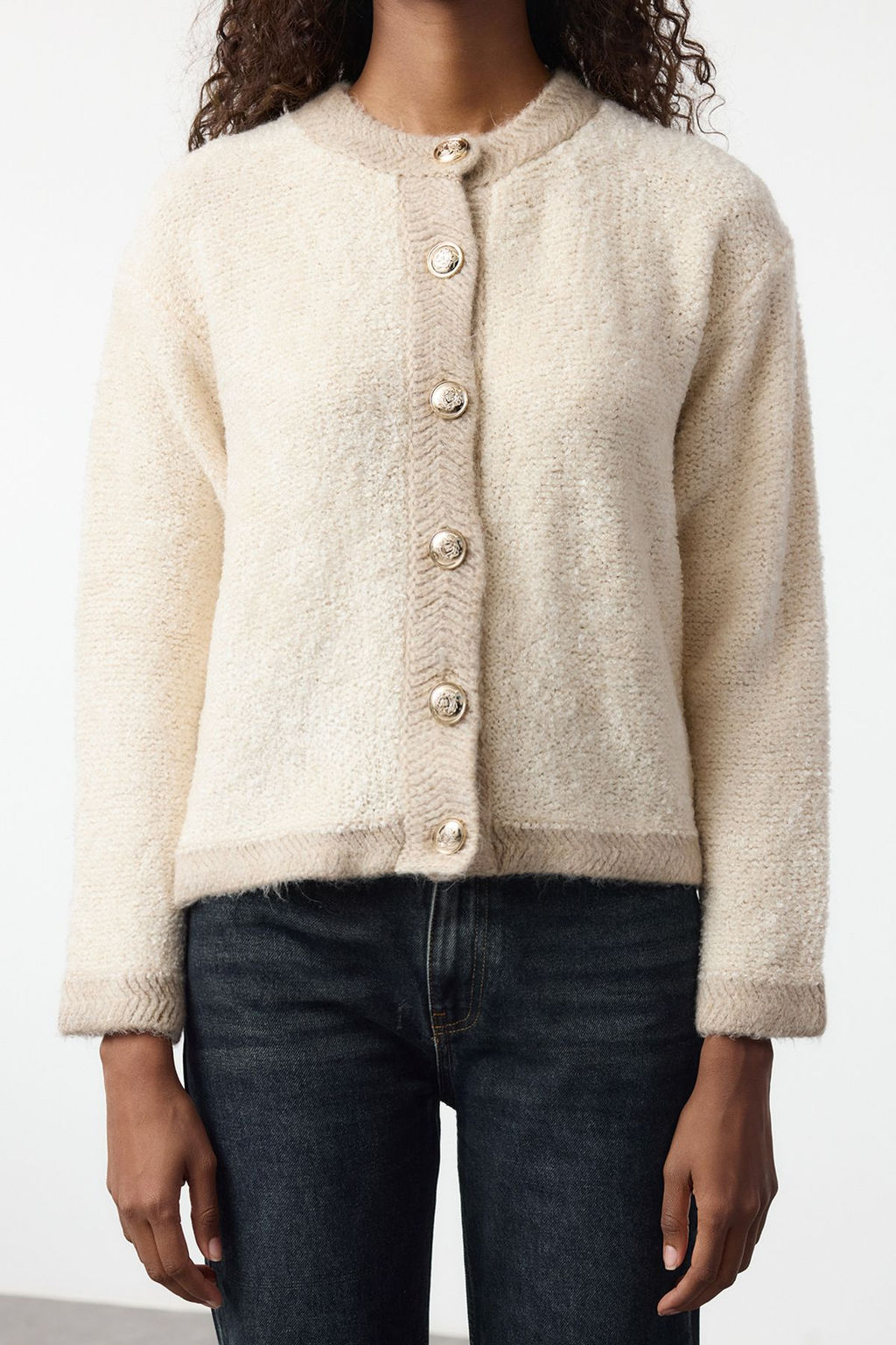 TRENDYOLMILLA Bej Triko H?rka TWOAW25HI00357 фото 9