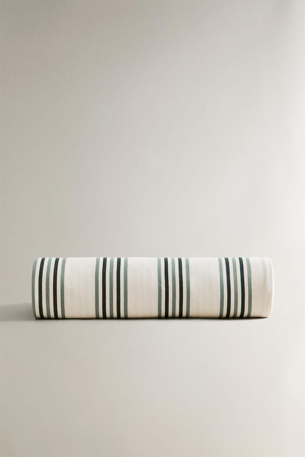 STRIPED COTTON WRAP BEACH TOWEL - Zara фото 2