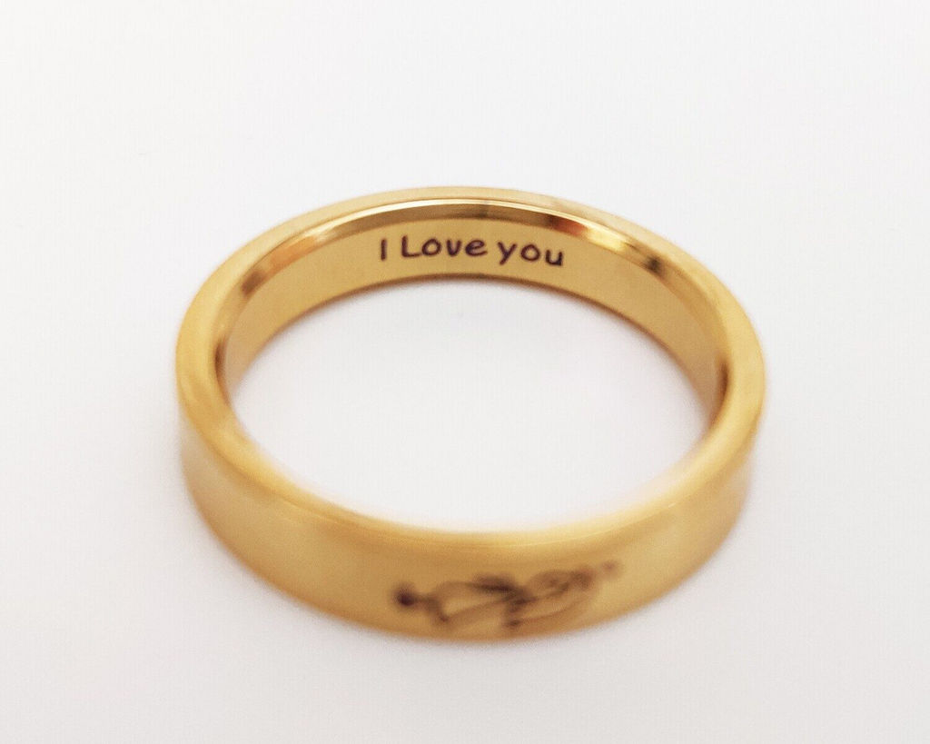 Кольцо с гравировкой Влюбленная девочка