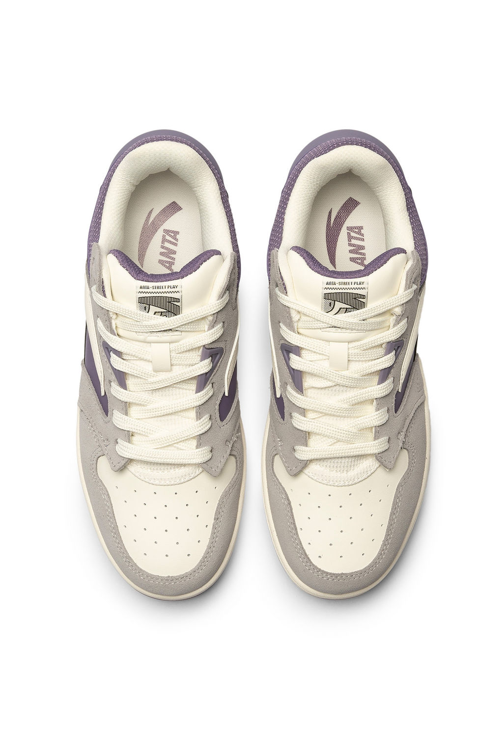 Кеды Серый/Бежевый/Фиолетовый - Anta фото 2