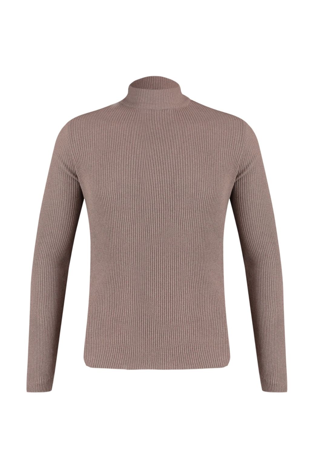 TRENDYOL MAN Ekru Slim Fit Pamuklu Yar?m Bal?kc? Yaka Fitilli Orgu Kazak TMNAW21KZ0568 - Trendyolmilla фото 22
