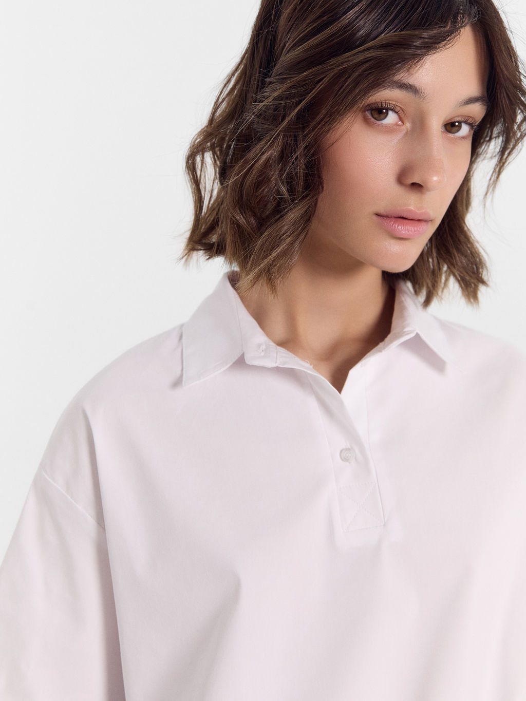 Поло женское в белом цвете белый 112964/1 - Mark formelle фото 5