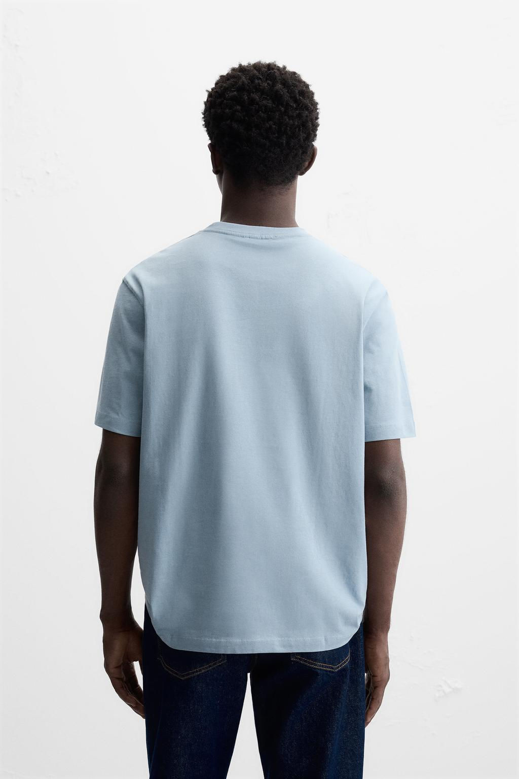 BASIC MEDIUM WEIGHT T-SHIRT - Zara фото 28