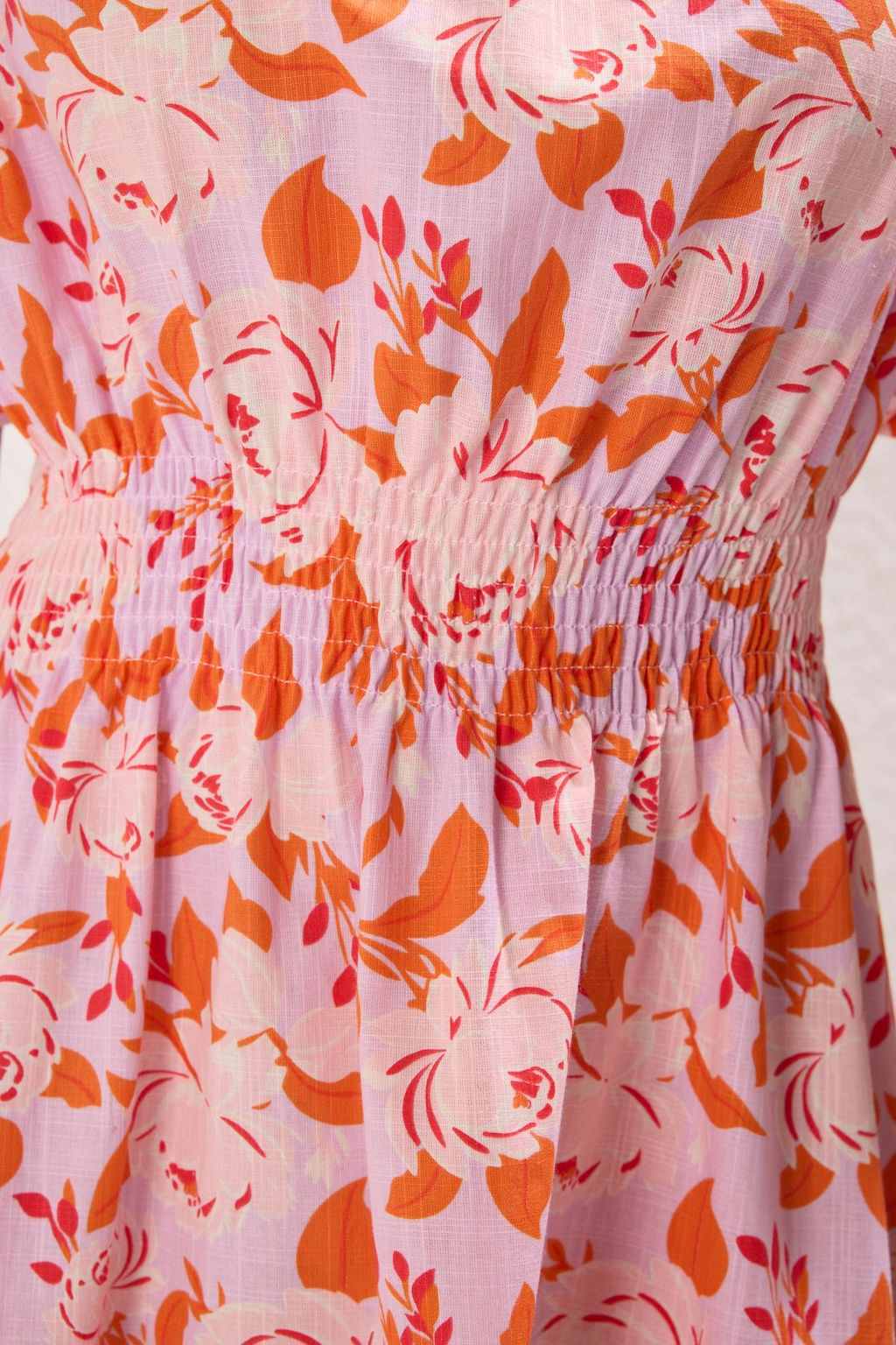 Lila Cicekli A Kesim Mini Dokuma Elbise TWOSS25EL00190 - Trendyolmilla фото 3