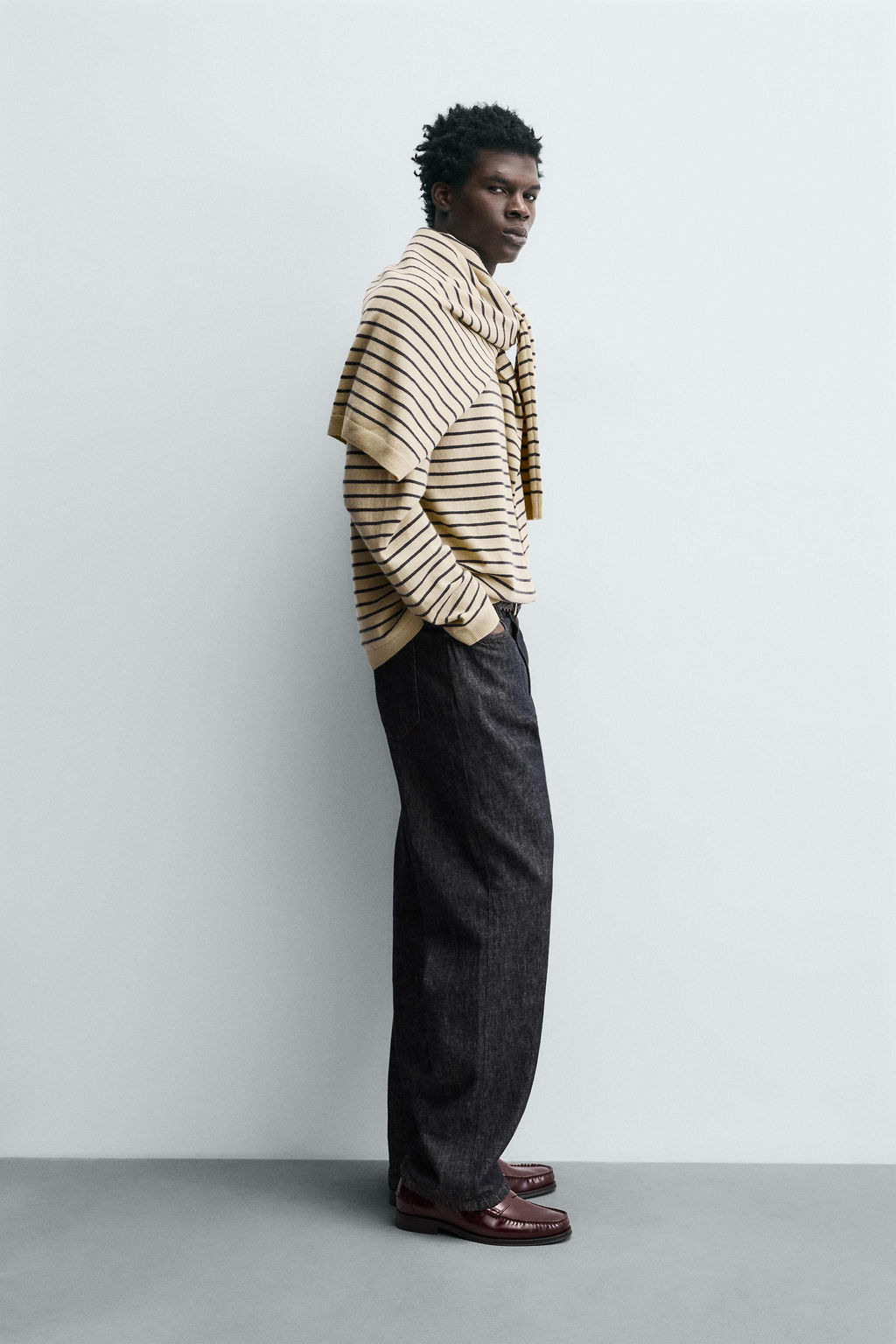 STRIPED WOOL - CASHMERE JUMPER - Zara фото 4