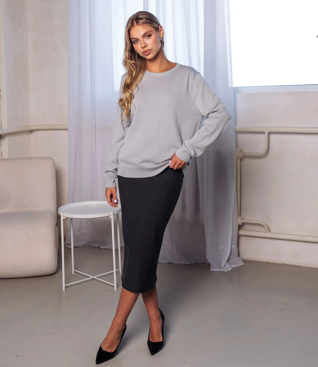 Джемпер #ОКТ125002, серый