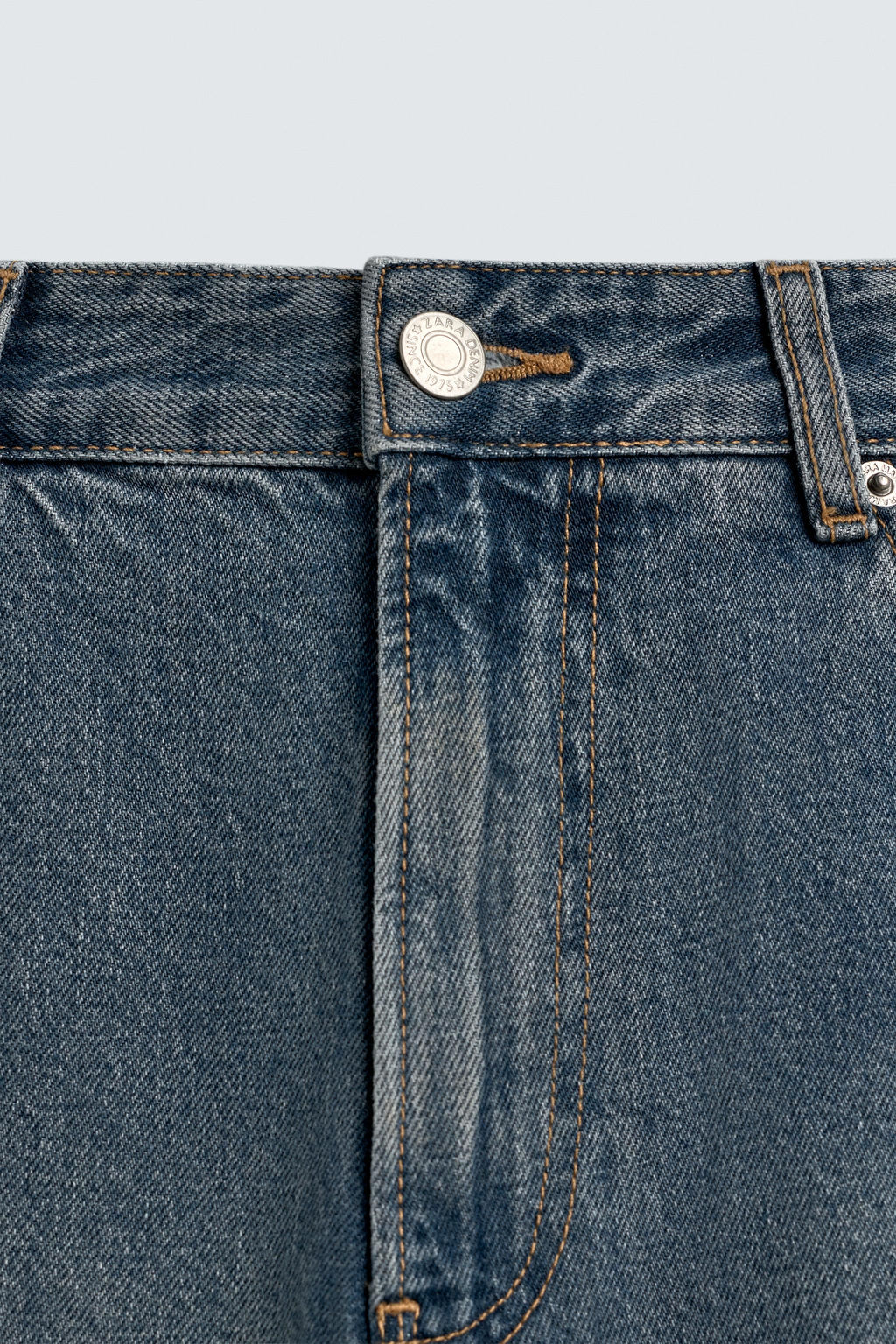 JEANS RELAXED BARREL FIT / Azul / Verde - Zara фото 9