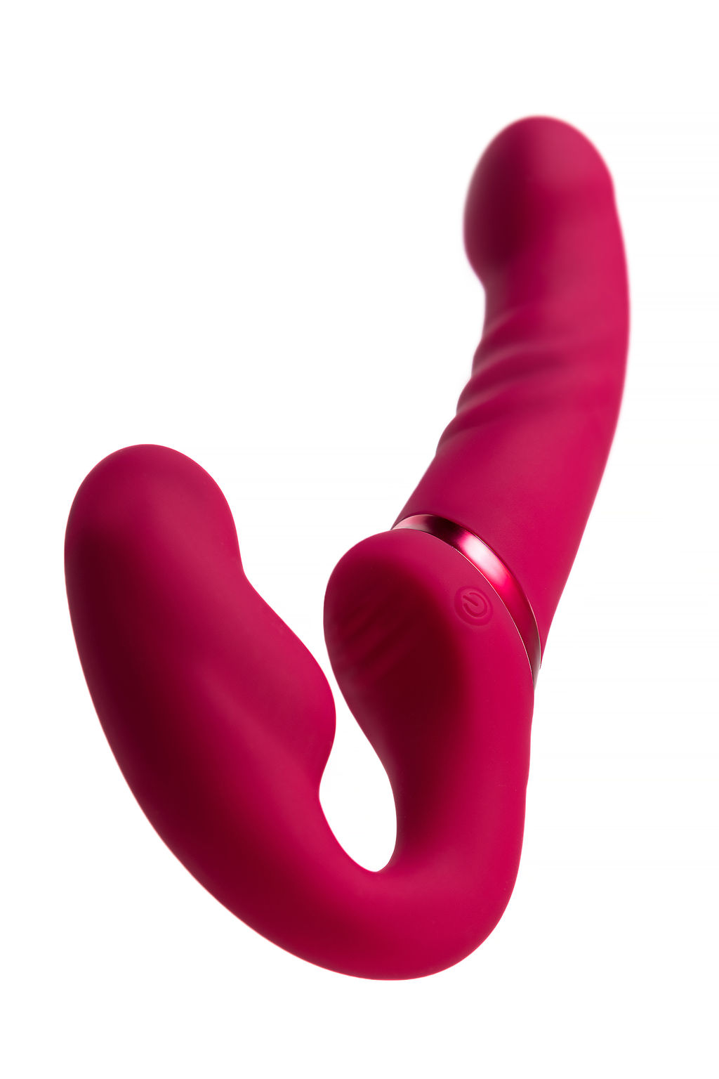 Безремневой страпон LOVENSE Lapis, с вибрацией, силикон, красный, 23 см