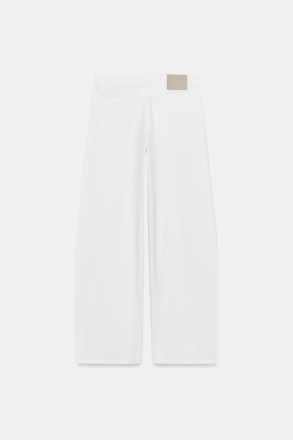 JEANS ZW COLLECTION LOOSE BARREL TIRO MEDIO / Blanco - Zara фото 2