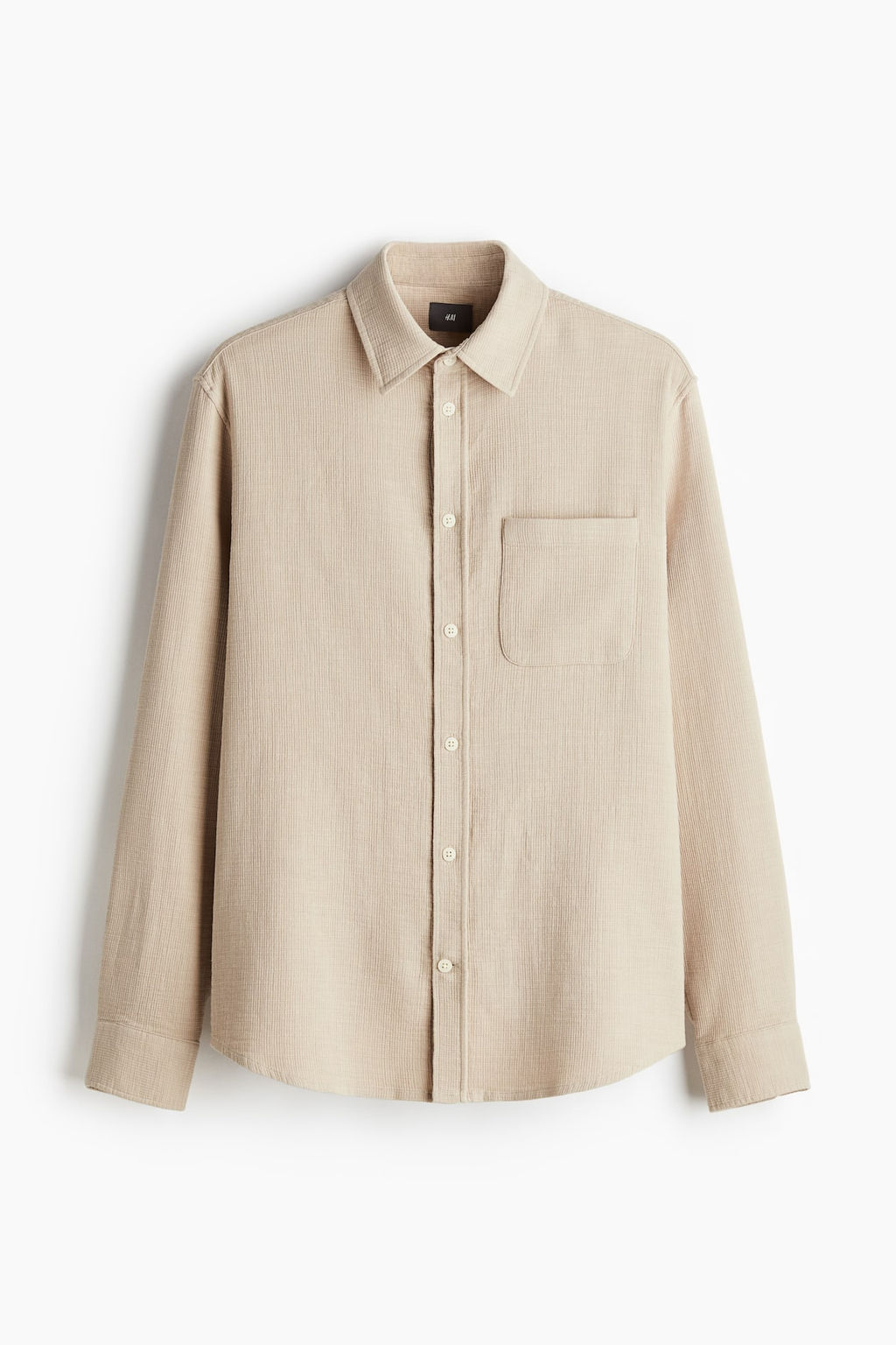 Camisa en tejido texturizado Regular Fit