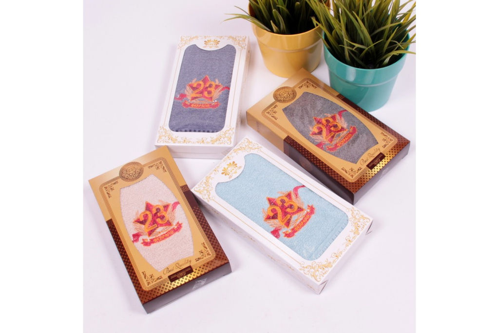 Набор полотенец махровых А-В-С-7 в шоколадке Р