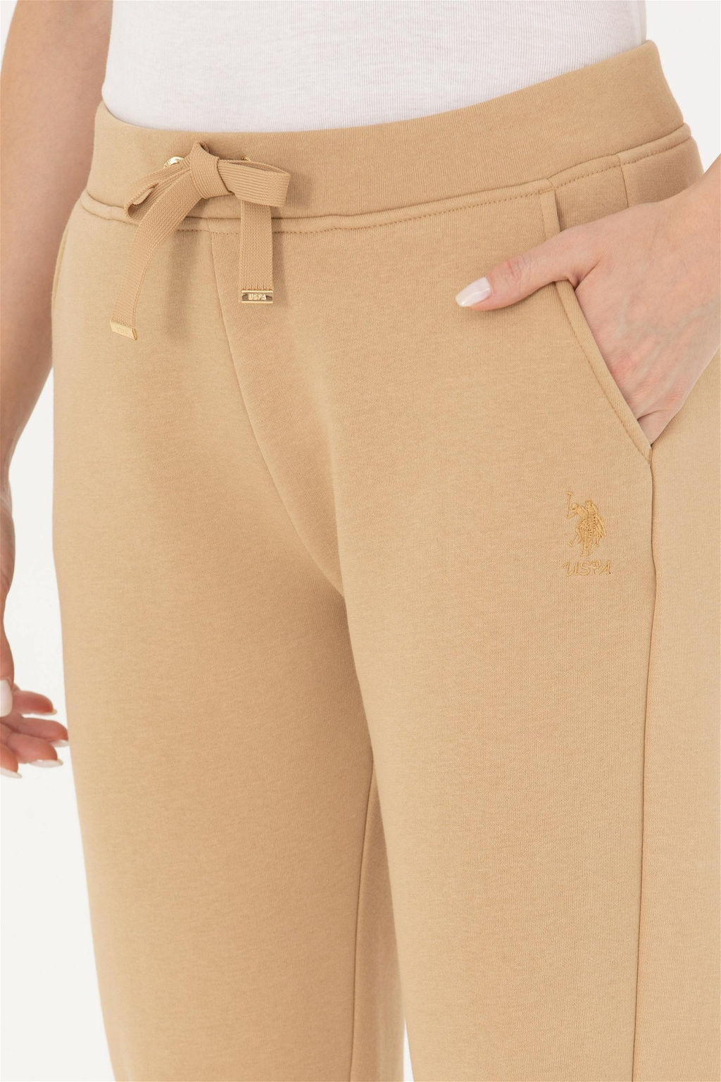 Женские спортивные штаны песочного цвета Неожиданная скидка в корзине - U.s. polo assn фото 6
