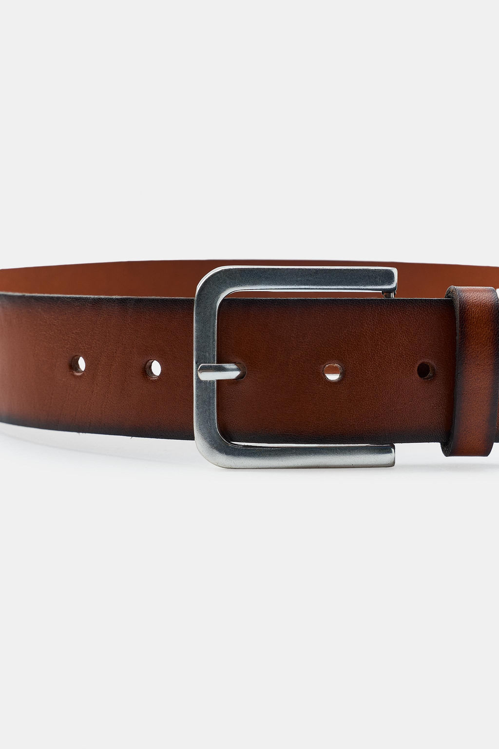 100% WASHED EFFECT LEATHER BELT - Zara фото 4