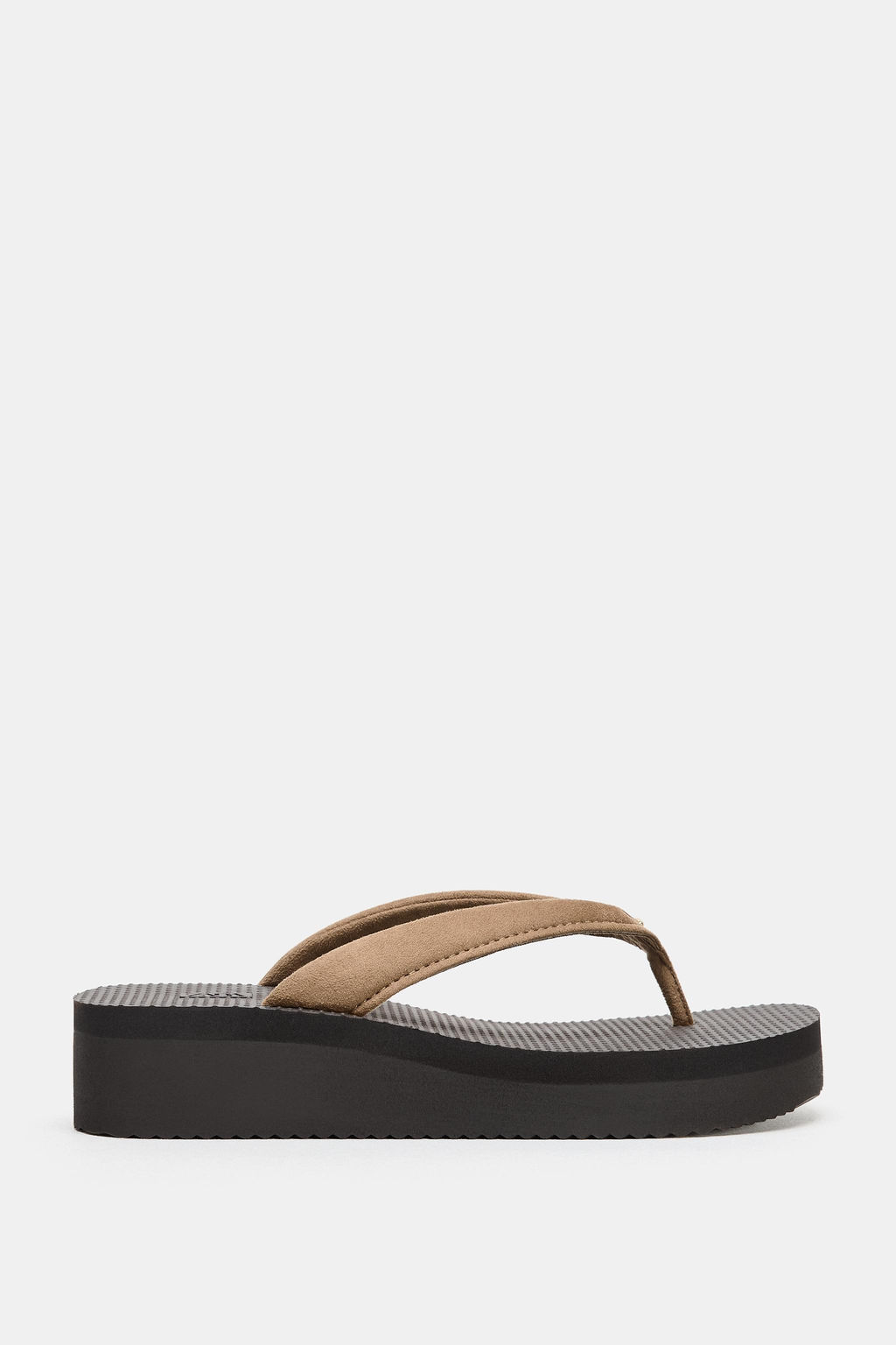 SANDALIA TAC?N PLATAFORMA / Marr?n Arena - Zara фото 2