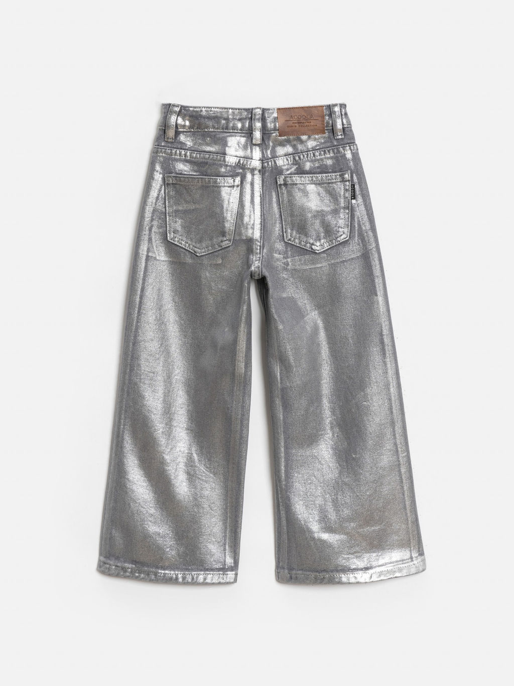 ACOOLA / Брюки джинсовые детские для девочек Poka серебряный  фото 2