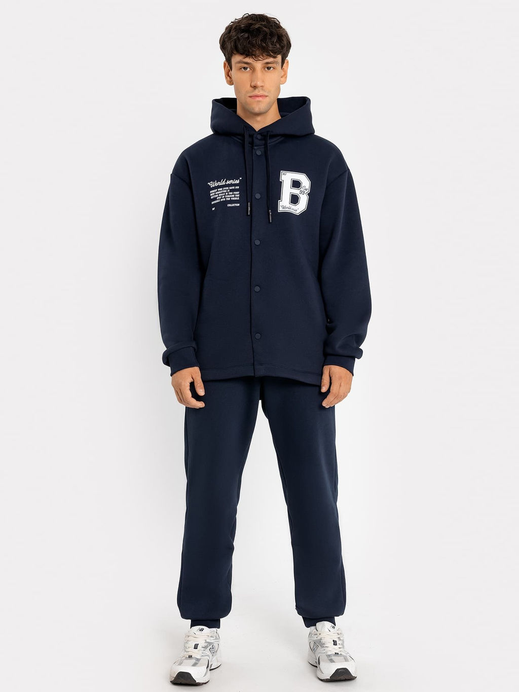 Жакет мужской в темно-синем оттенке с печатью - Mark formelle фото 2