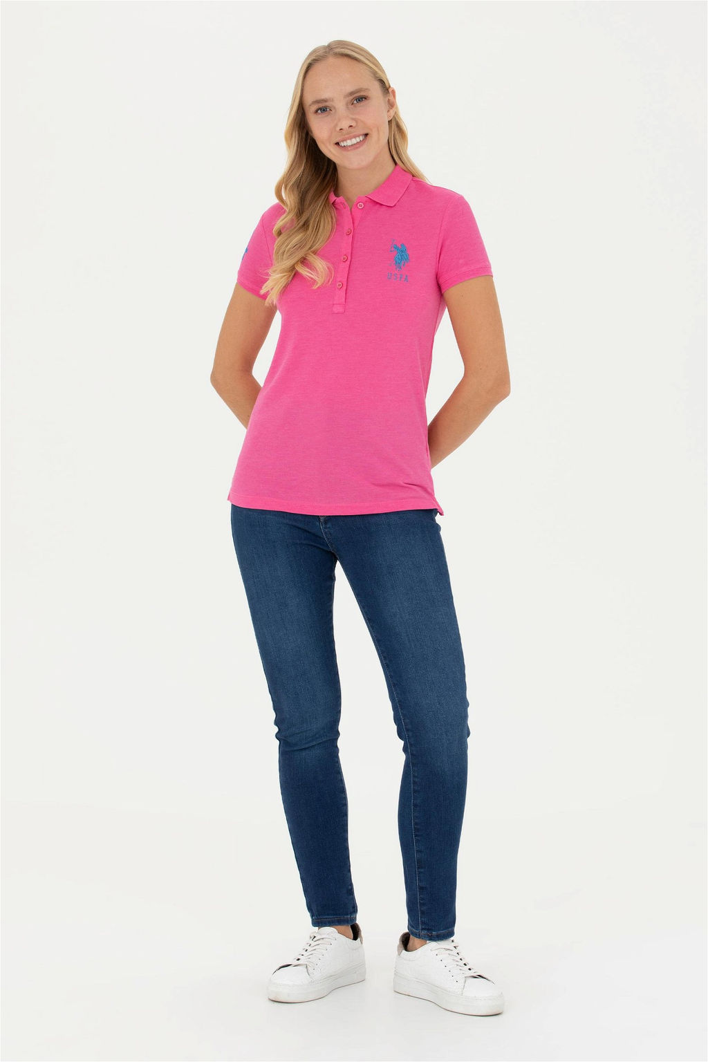 Kad_n Fu_ya Basic Polo Yaka Ti__rt - U.s. polo assn фото 4