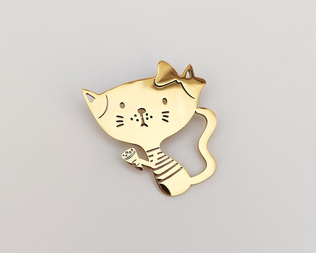 Брошь Котик
