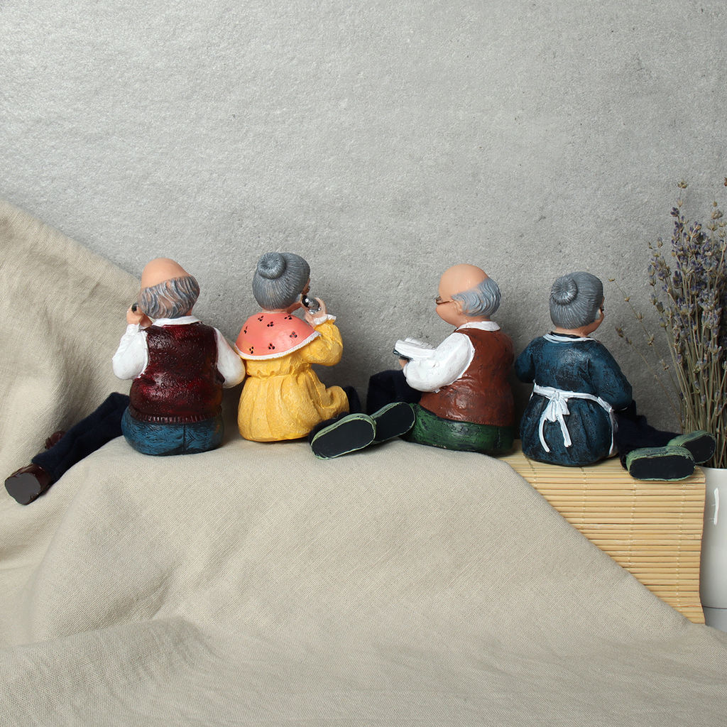 Цена за 2 шт. Фигурка Бабушка, Дедушка висячие ножки 20 см / YH0366 /уп 96/микс - Галеонтрейд фото 3