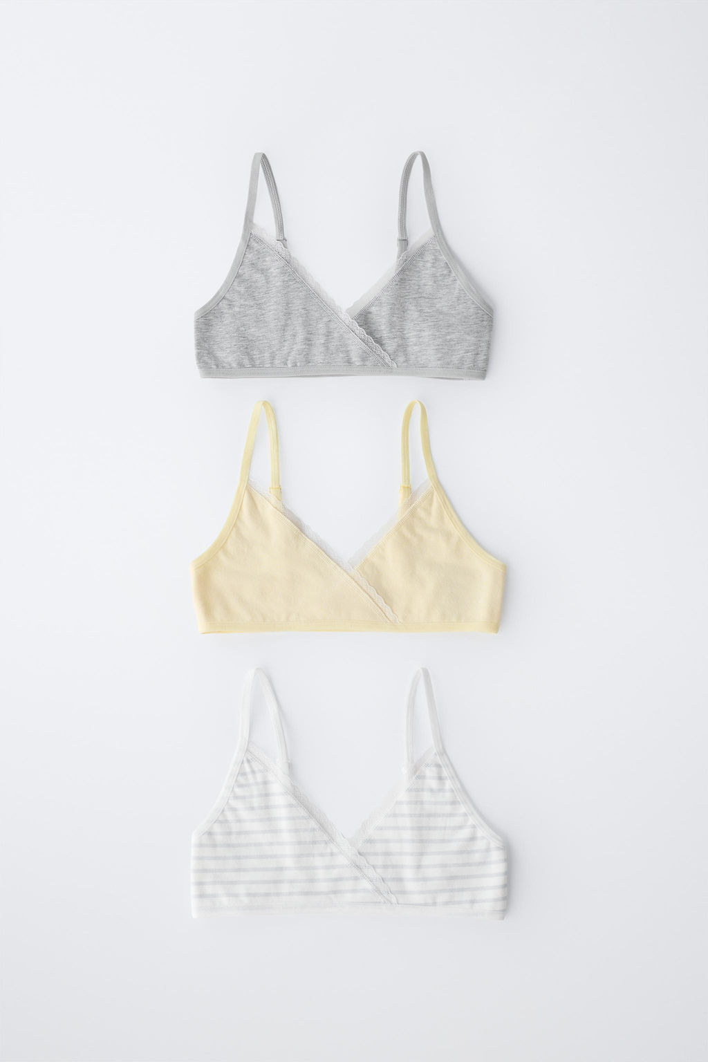 9-14 A?OS/ PACK TRES TOPS RAYAS / Azul / Blanco - Zara фото 4