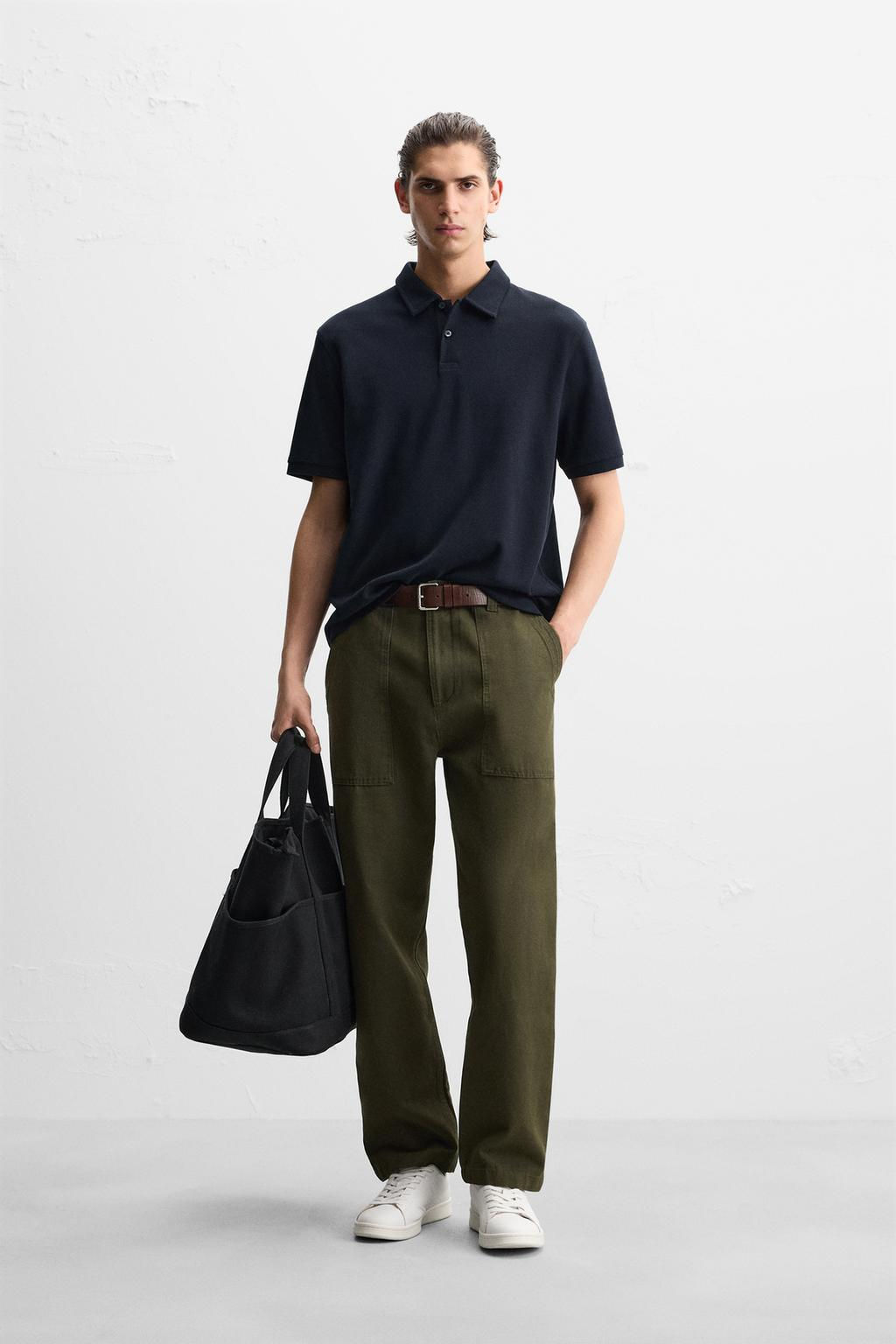 TEXTURED POLO SHIRT - Zara фото 2