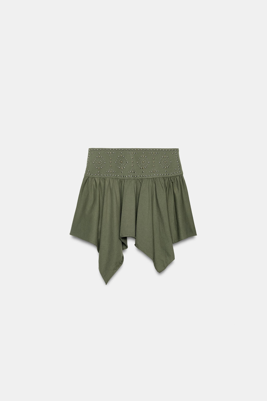 FALDA ASIM?TRICA TACHAS / Verde - Zara фото 6