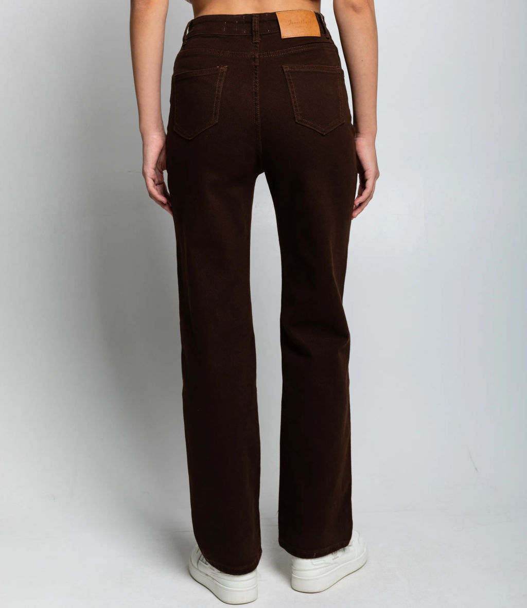 Джинсы #КТ8928, шоколадный - Dommod фото 4