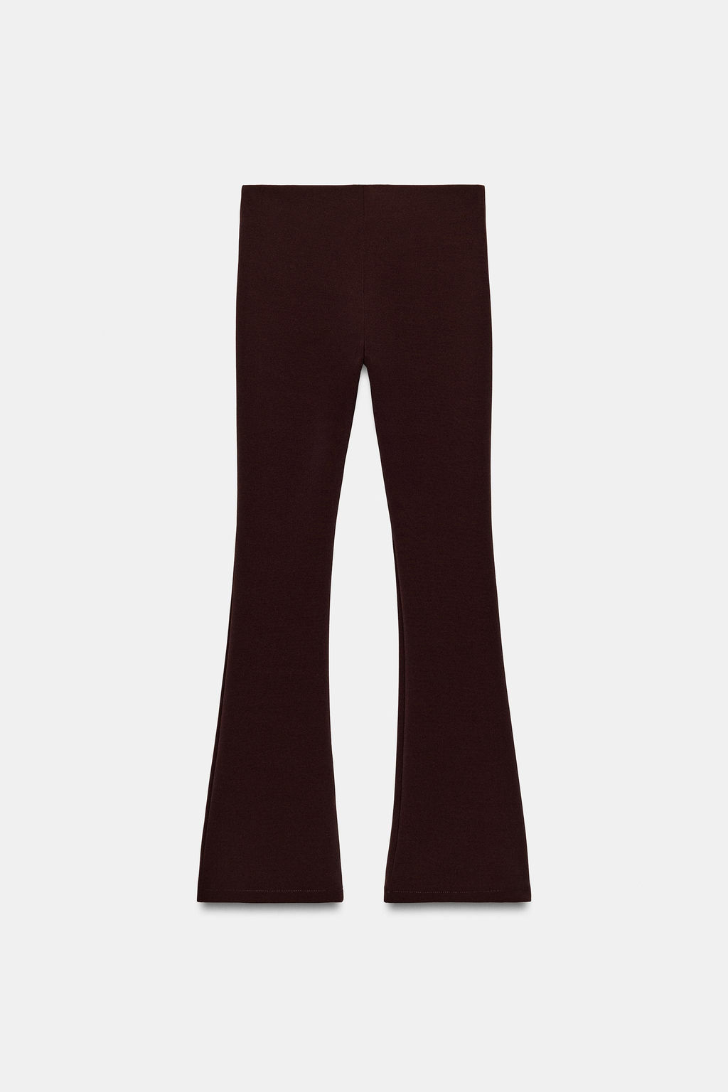 PANTALON FLARE STRETCH TACHAS / Marr?n oscuro - Zara фото 5