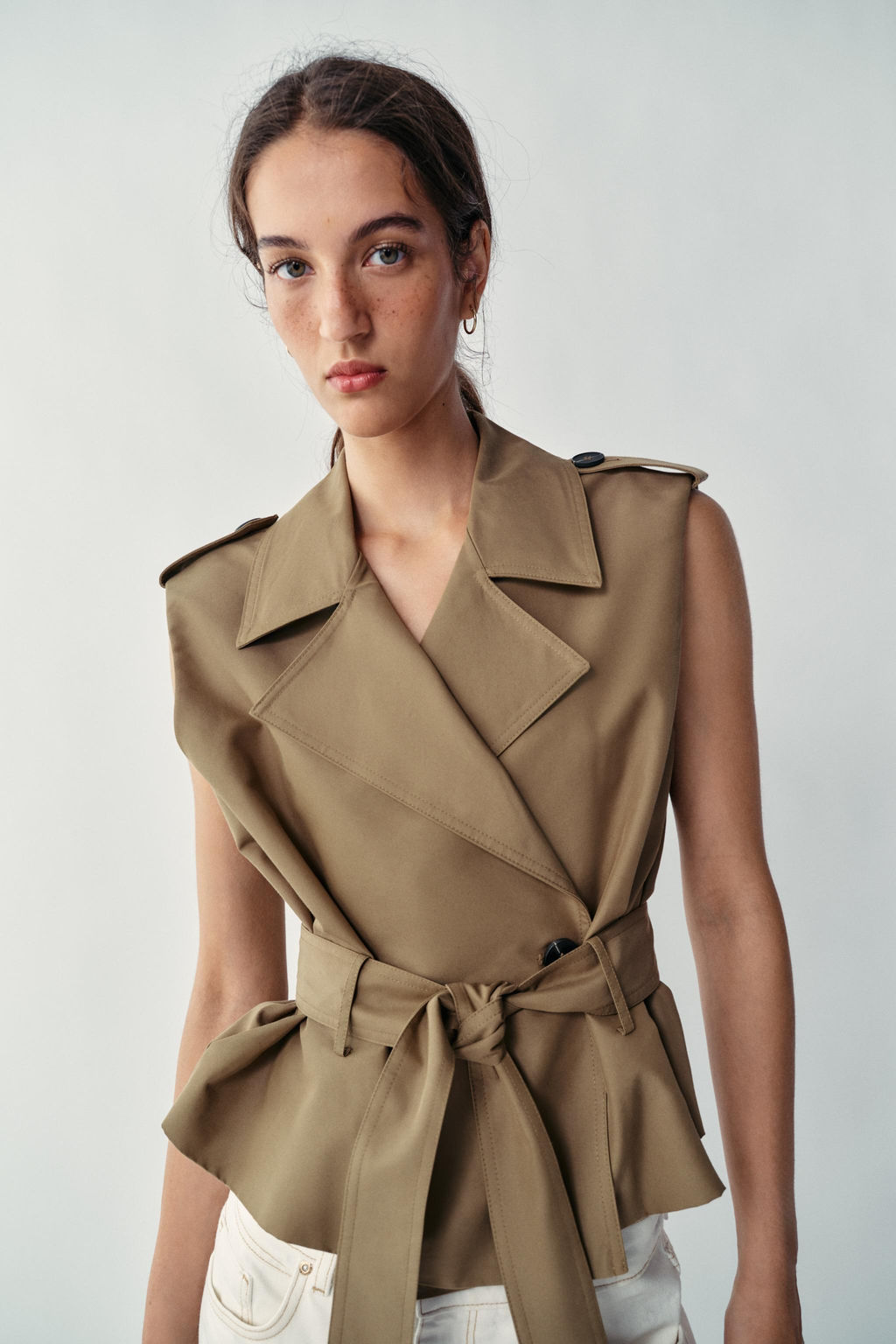 100% LEATHER JACKET WITH EVAS_ HEM - Zara фото 12