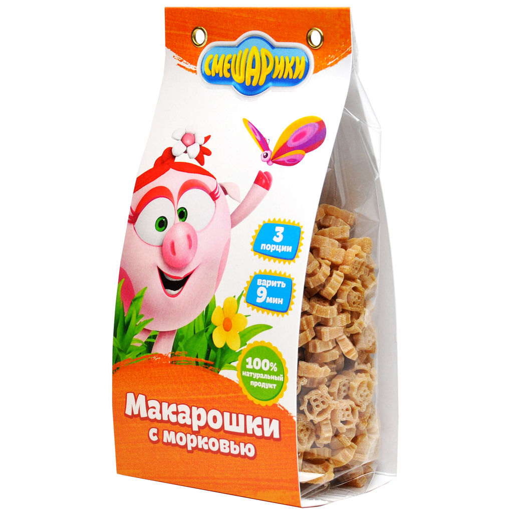 Смешарики Макарошки с Морковью 250гр.