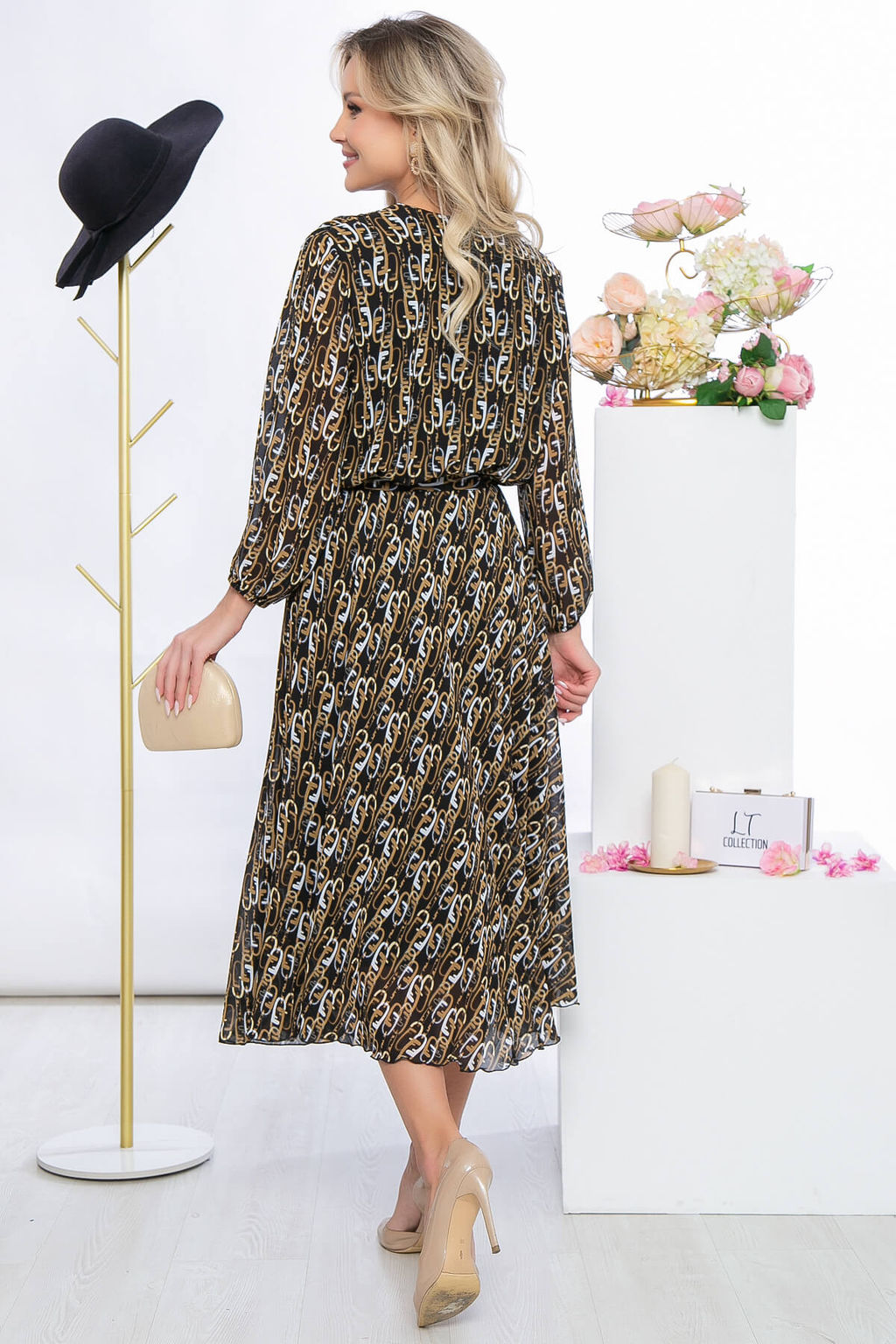 Платье Леди Шик (беж) П5478 - Lt collection фото 2