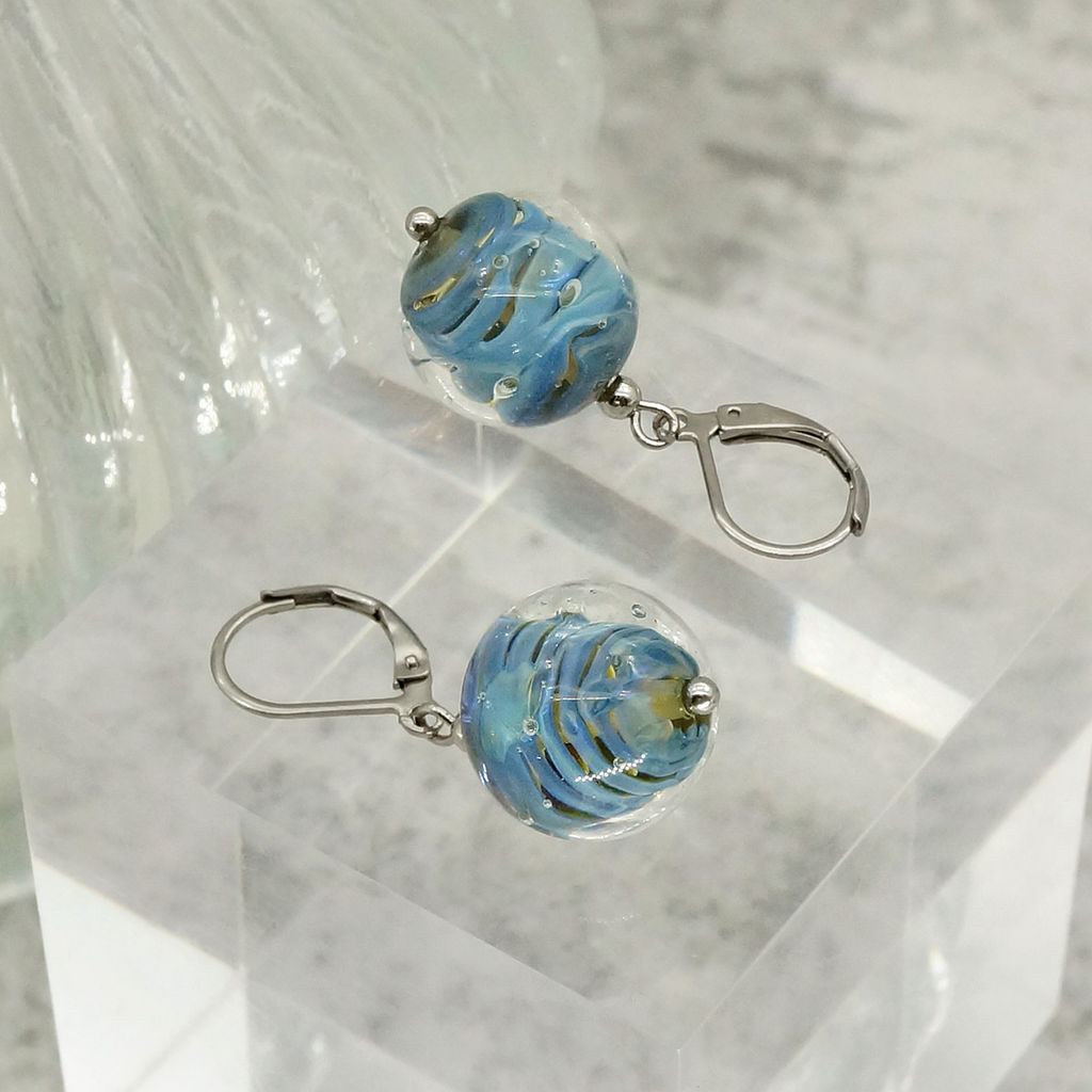 Серьги из муранского стекла