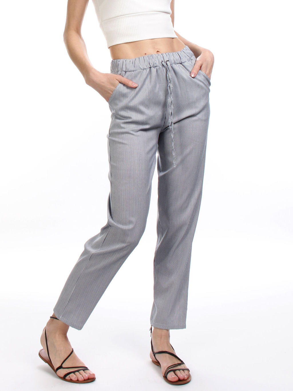 БРЮКИ БЮ166 В ПОЛОСОЧКУ - Assana фото 5