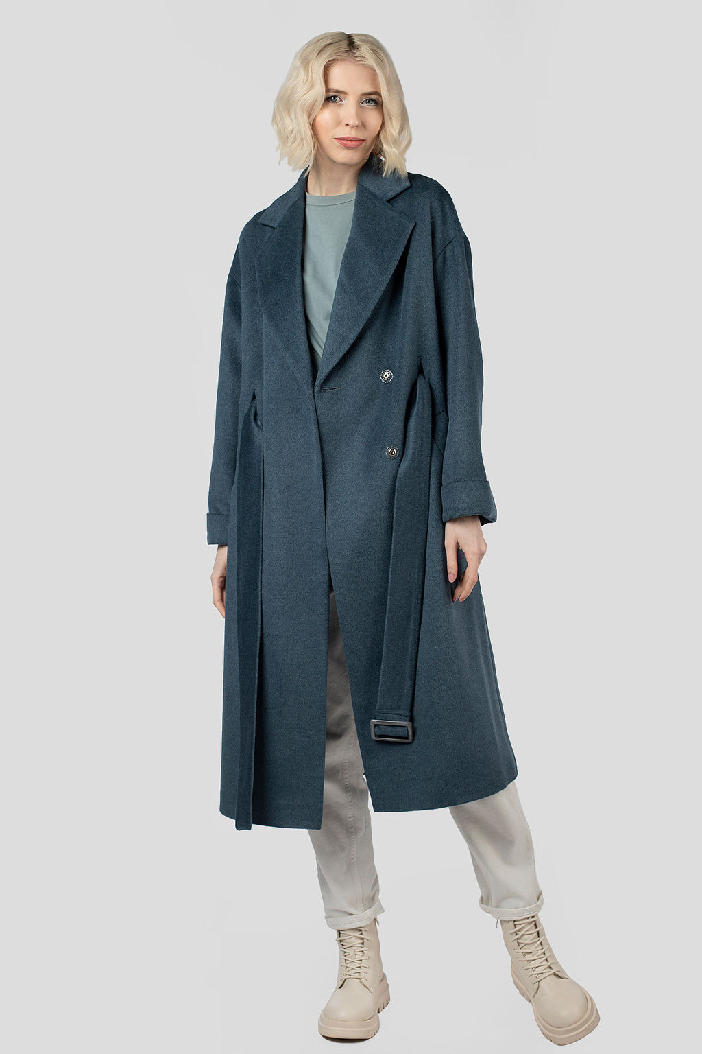 Пальто женское демисезонное (пояс) - El podio фото 2