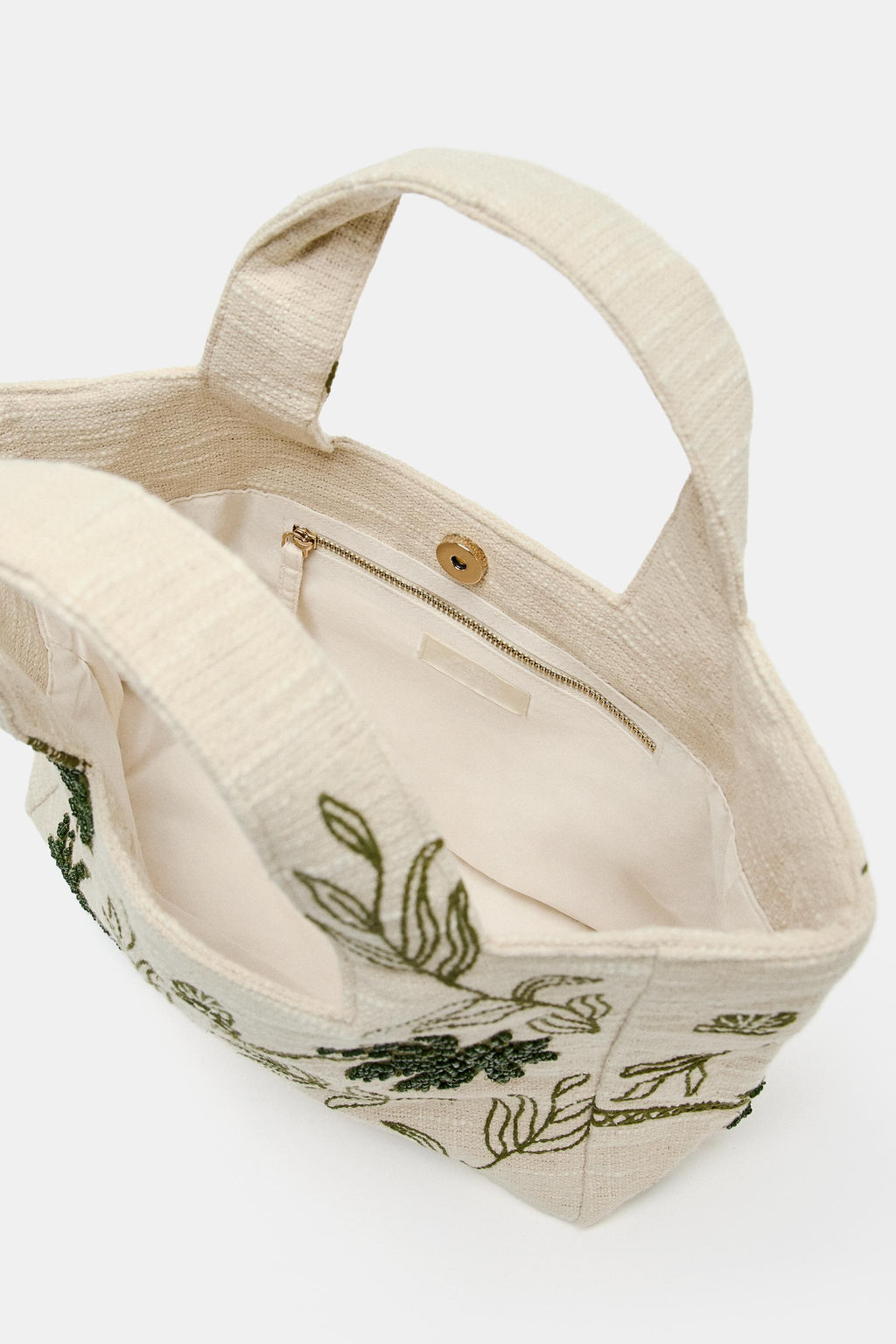 EMBROIDERED FABRIC TOTE BAG - Zara фото 10