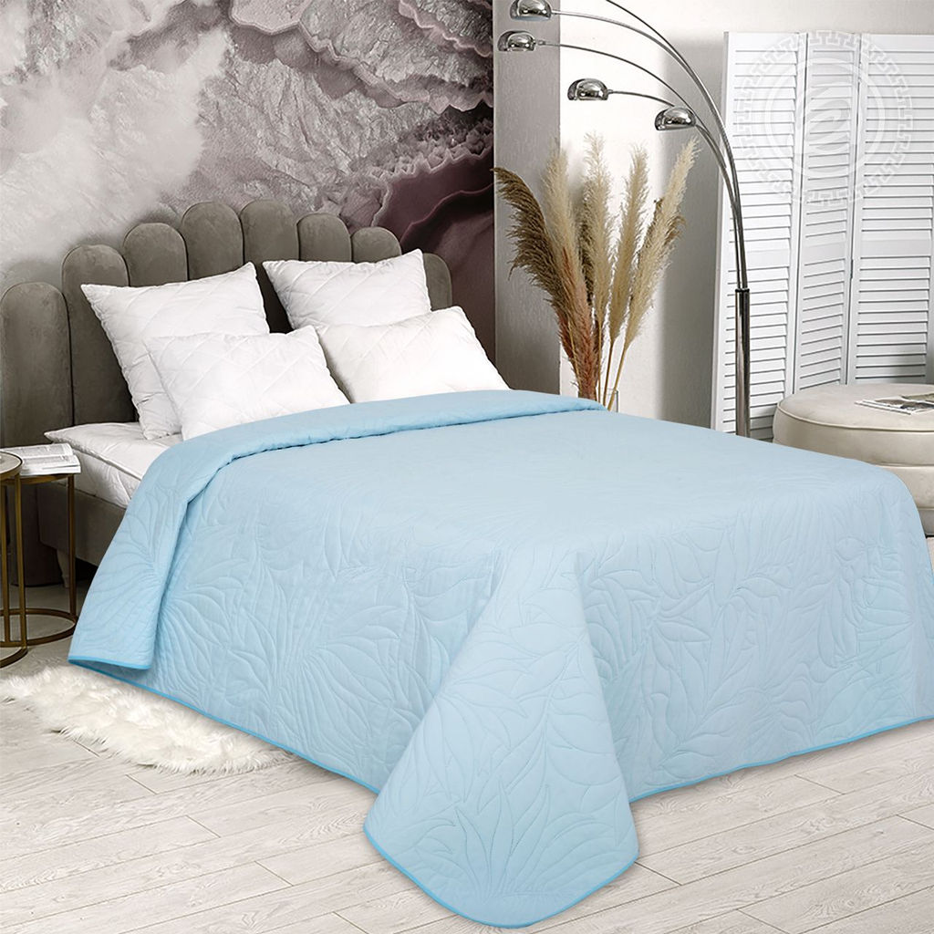 Голубой 150х215/1 шт. Покрывала (ультрастеп)