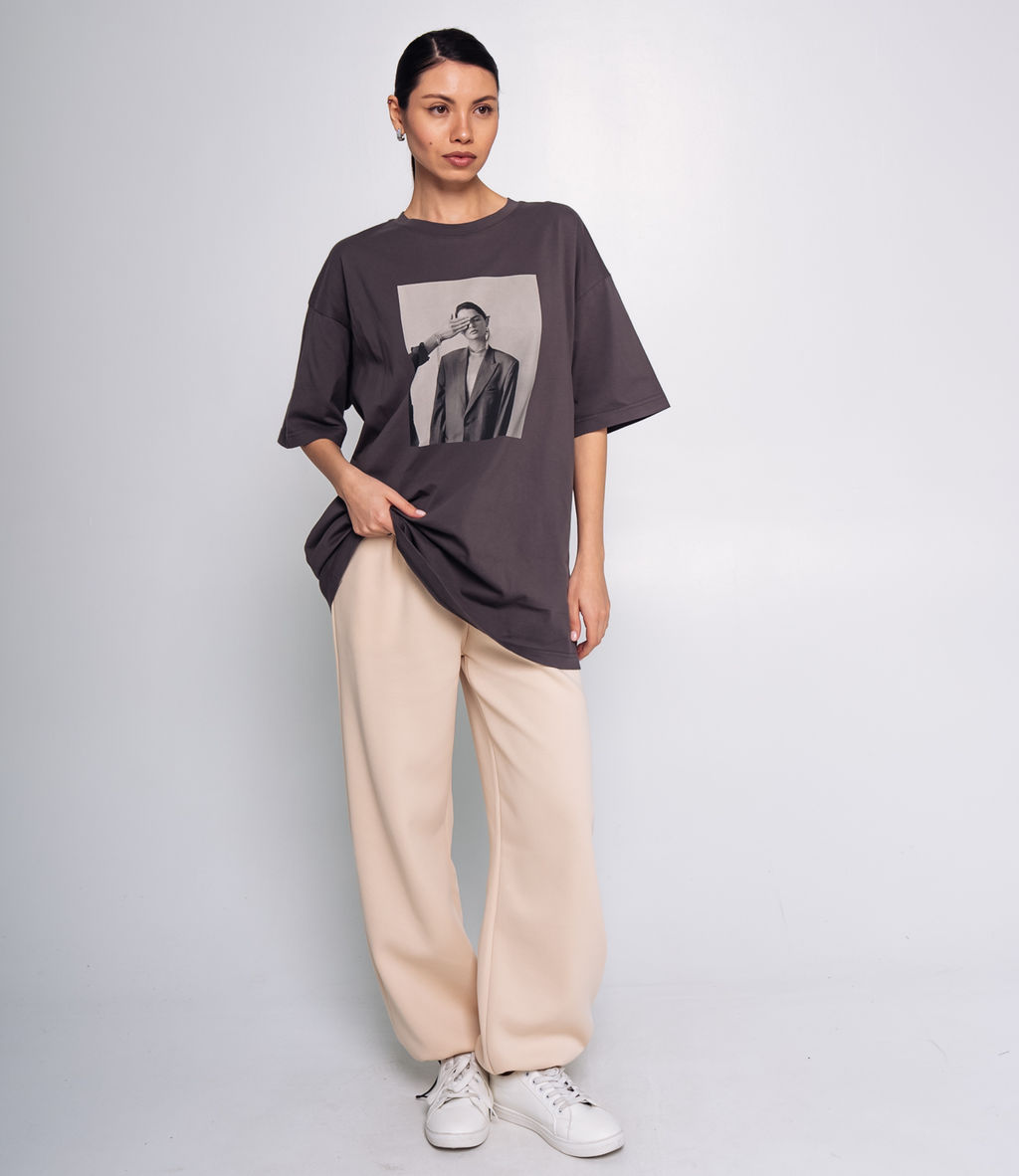 Футболка #КТ909 (7), графит - Dommod фото 4