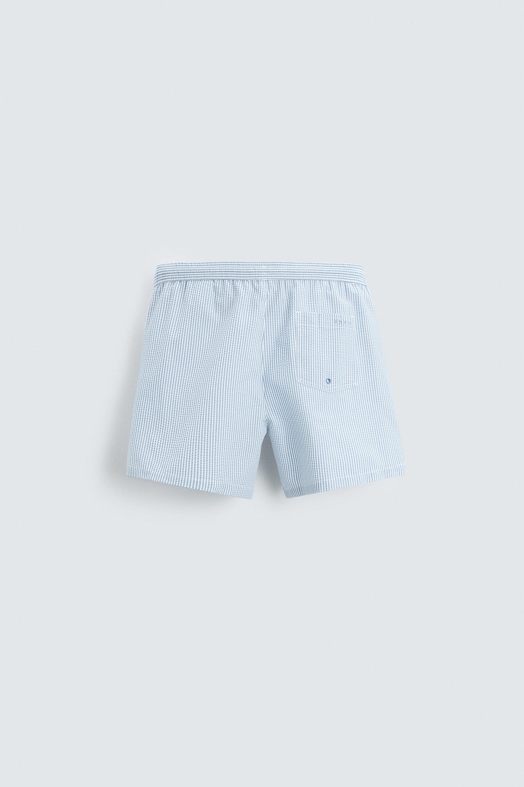 REGULAR STRIPE SEERSUCKER SWIMMING TRUNKS - Zara фото 8