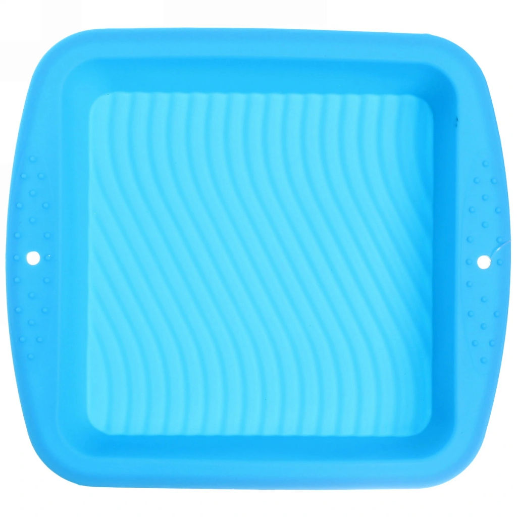 Цена за 2 шт. Форма силиконовая 1,2л "Квадрат" 23*23*4,5 см