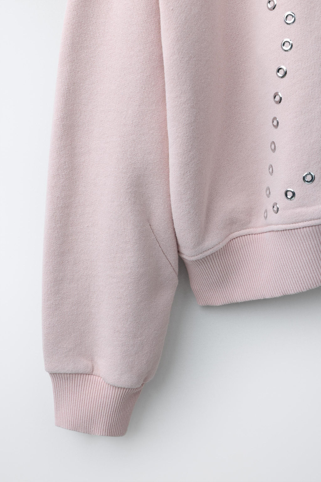 SUDADERA CREMALLERA TACHAS ESTRELLA / Rosa - Zara фото 5