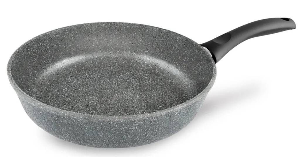 Сковорода Готовить легко Stone Gray несъемная ручка, 28 см - Нева металл посуда фото 3