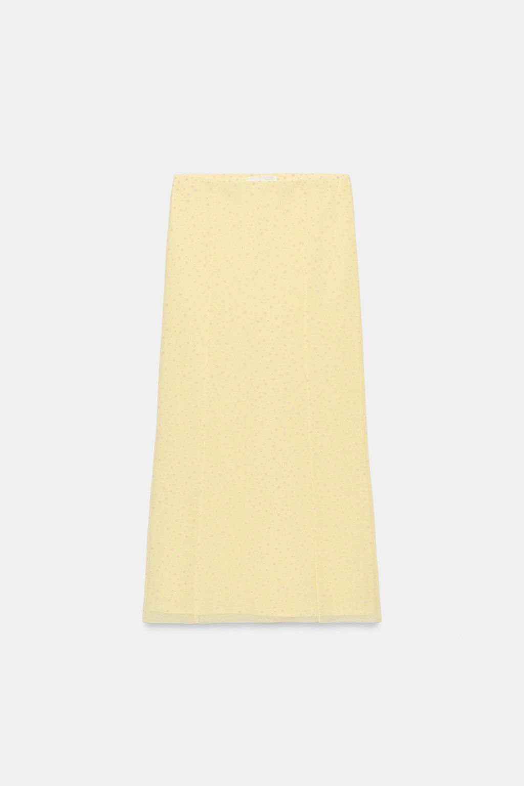 FALDA MIDI PLUMETI / Amarillo claro - Zara фото 6