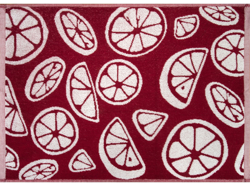 Полотенце махровое 3с103.414ж1 Ломтики(бордо1) 50х70 см