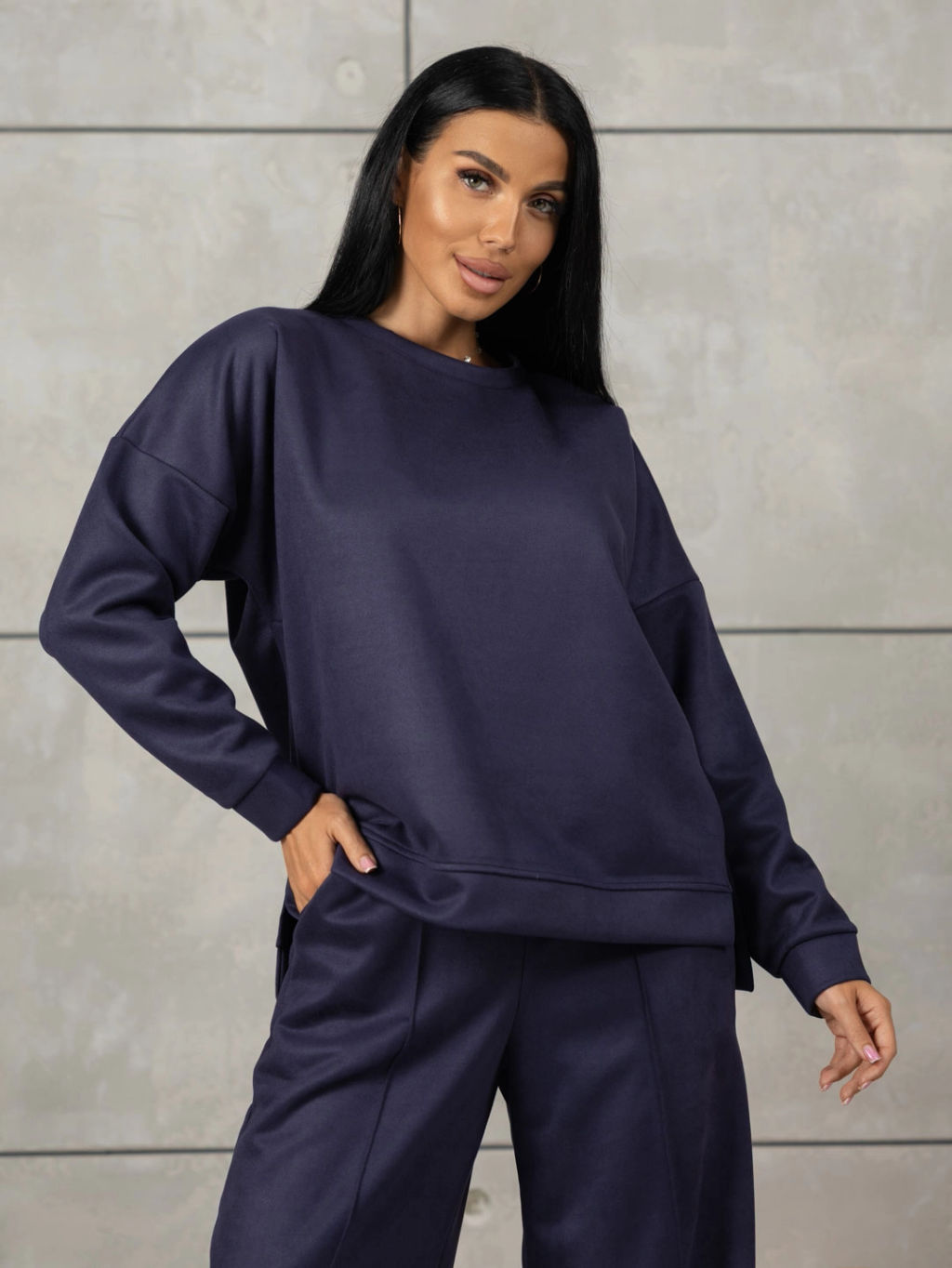 Костюм женский под замшу мод.2082 - Барболета фото 30