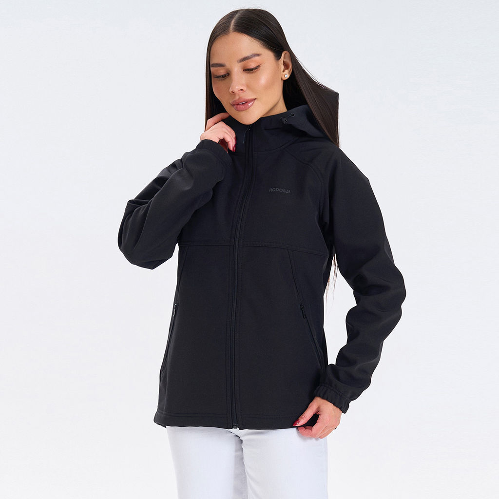RODOS Ветровка softshell женская демисезон М-312 чёрный