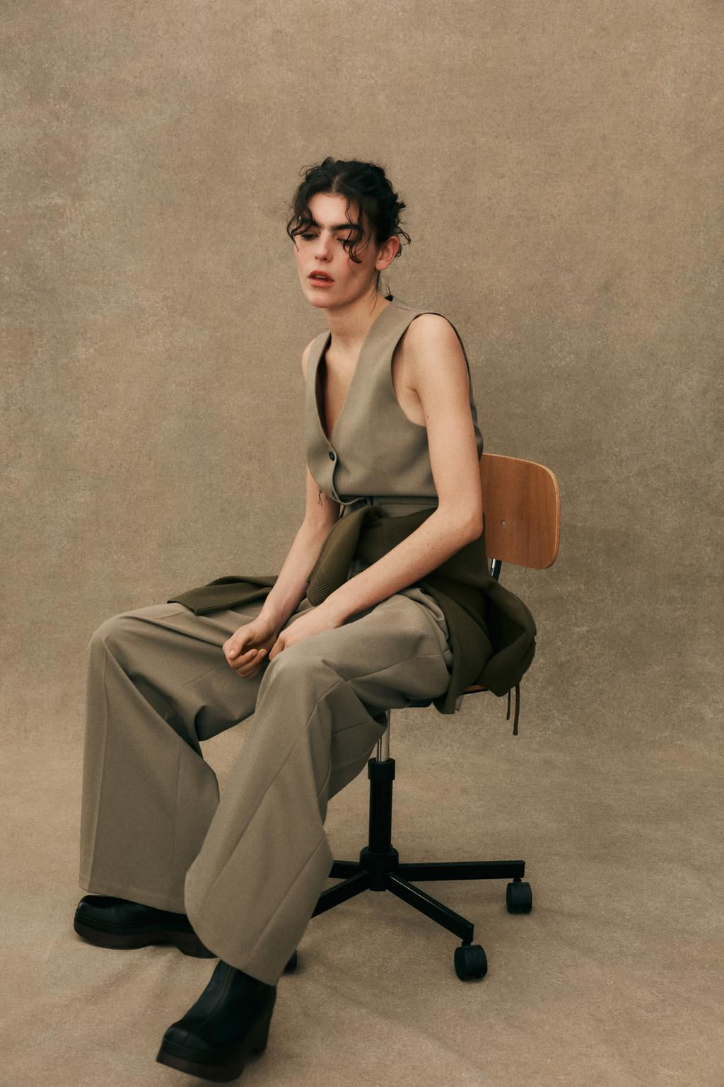 TROUSERS WITH DOUBLE PLEAT - Zara фото 3