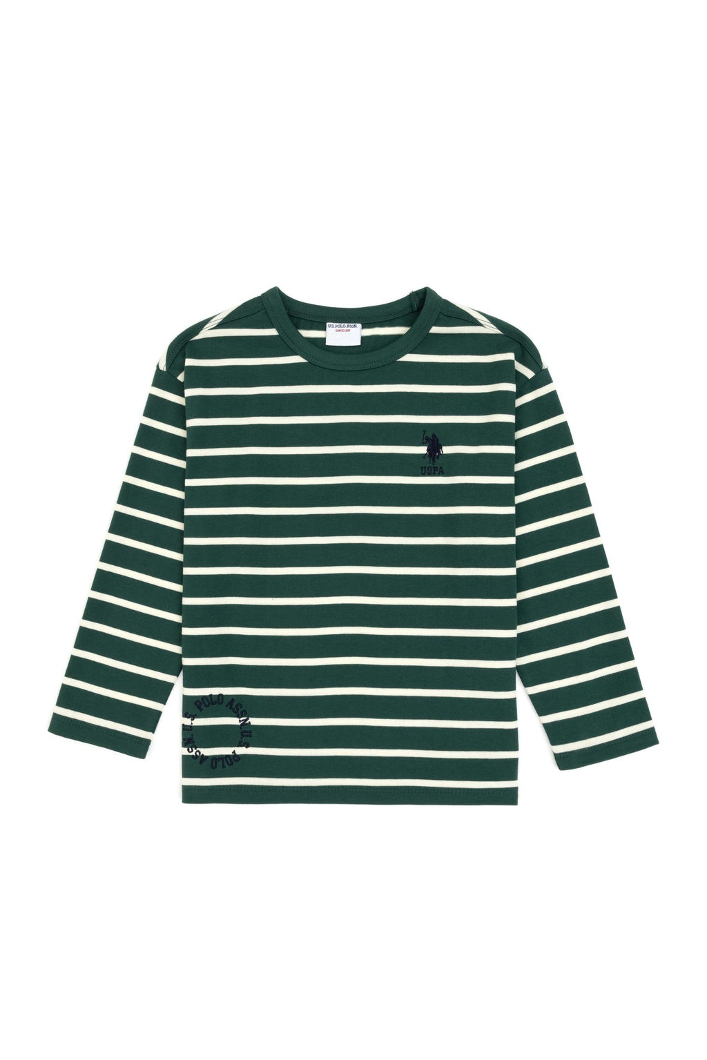 Erkek _ocuk Koyu Ye_il Bisiklet Yaka Sweatshirt - U.s. polo assn фото 2