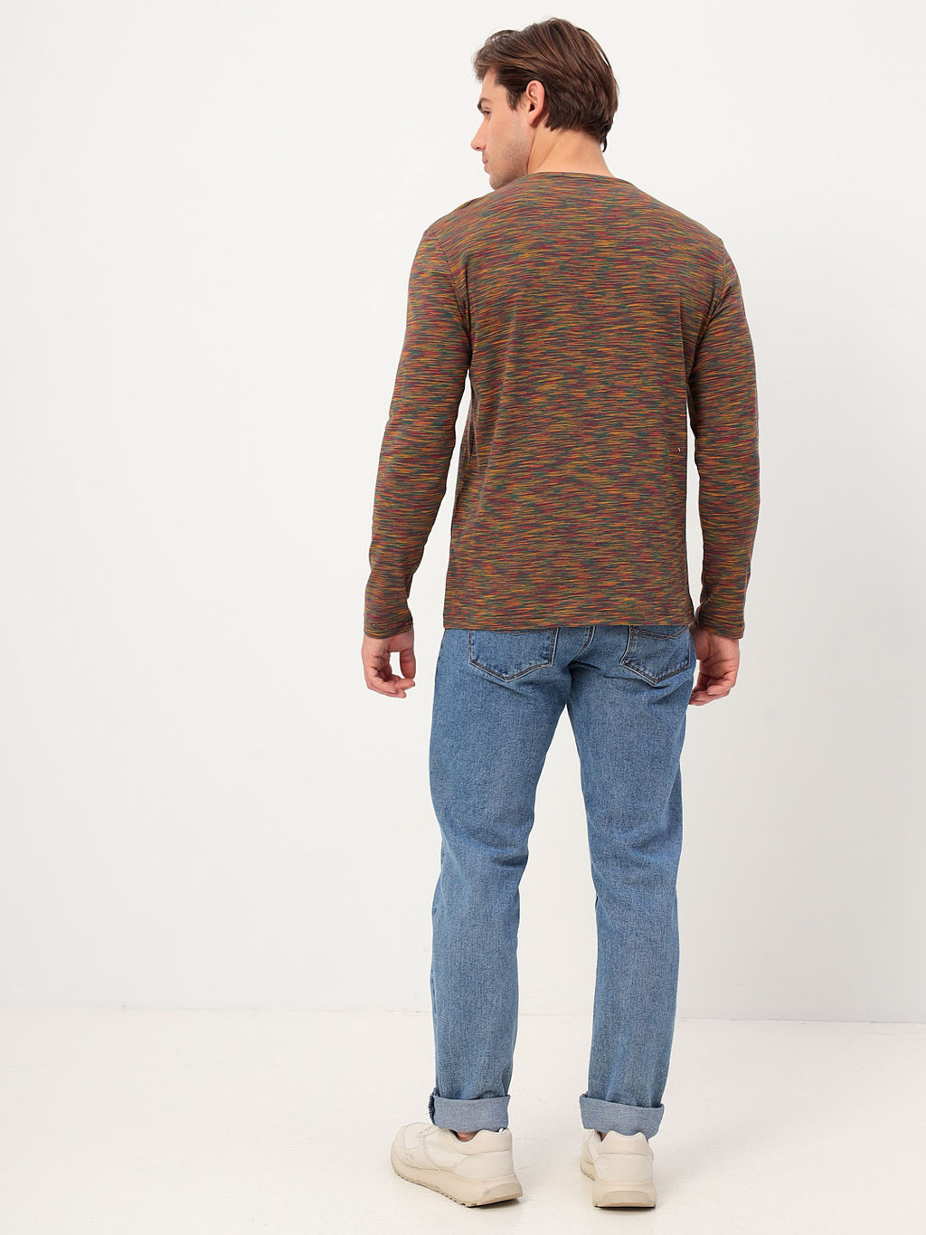 Футболка мужская длинный рукав GREG G166-KM-OR1059 (бордо)  фото 5