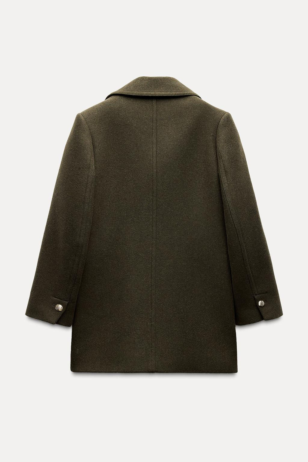 ZW COLLECTION WOOL BLEND COAT - Zara фото 6