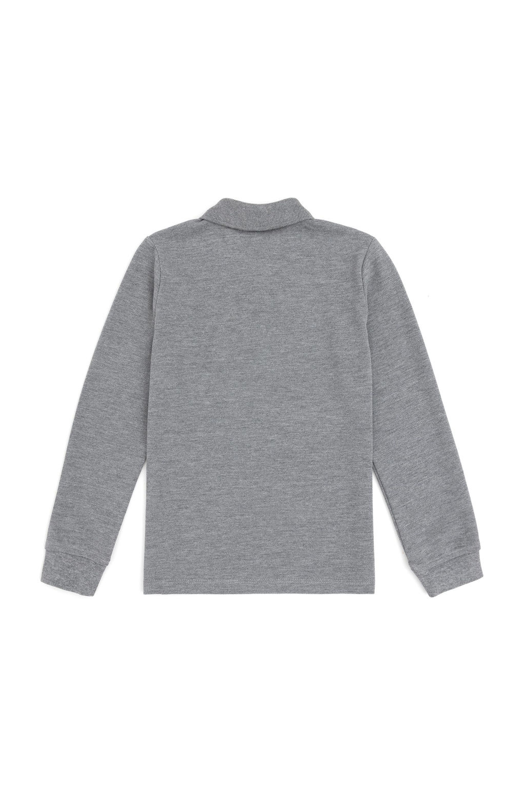 Базовый свитшот серого меланжевого цвета для мальчика - U.s. polo assn фото 2